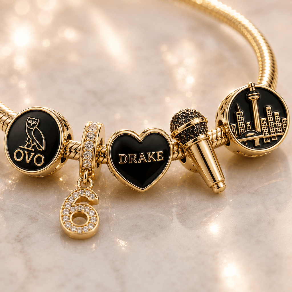 DRK Gold Charm Bracelet Set VTH