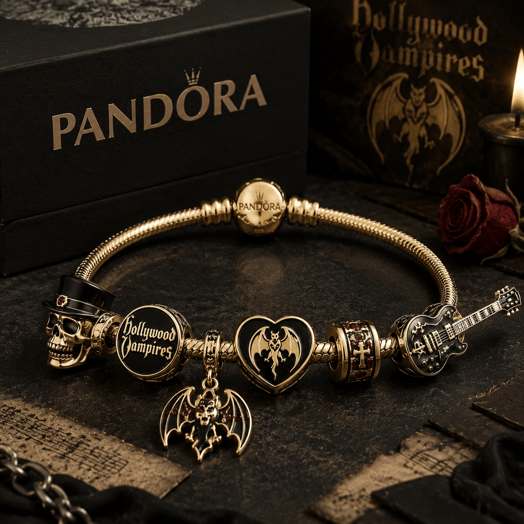 HLVP Gold Charm Bracelet Set PTT